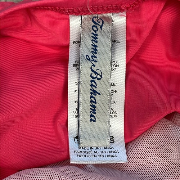 New Tommy Bahama Pearl High Neck One Piece Swimsuit in Coral Coast Sz 4 - Picture 7 of 9